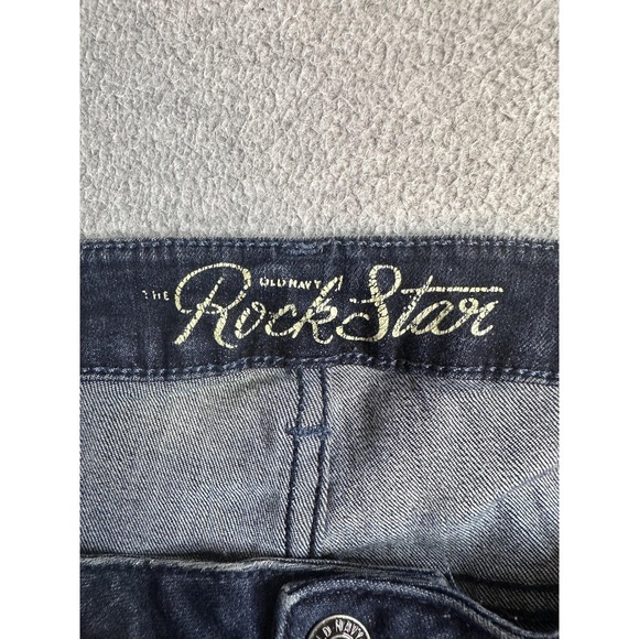 Old Navy The Rockstar Skinny Jeans Womens 18 Blue Medium Wash Stretch Denim - Picture 9 of 14